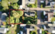 Grundstück in bester Lage von Pinneberg! - Drohnenansicht Grundstück hinten