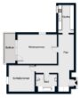 Selbstnutzung oder Kapitalanlage: 2-Zimmer Wohnung mit Fahrstuhl! - Grundriss