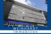 Schöne 1-Zimmer Wohnung in Hamburg Barmbek-Nord - Außenansicht mit logo