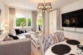 Komplett renovierte 4-Zimmer-Wohnung mit großzügigem Balkon und idyllischem Blick ins Grüne - Wohnzimmer