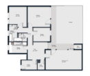 Bungalow in ruhiger grüner Lage von Hamburg-Poppenbüttel - Grundriss 1