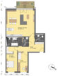 Luxuriös möblierte Neubauwohnung mit Balkon, Designküche & Top-Lage - Grundriss