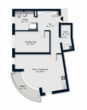 Eigentumswohnung mit Balkon, Aufzug und Tiefgaragenstellplatz in Eppendorf - Grundriss
